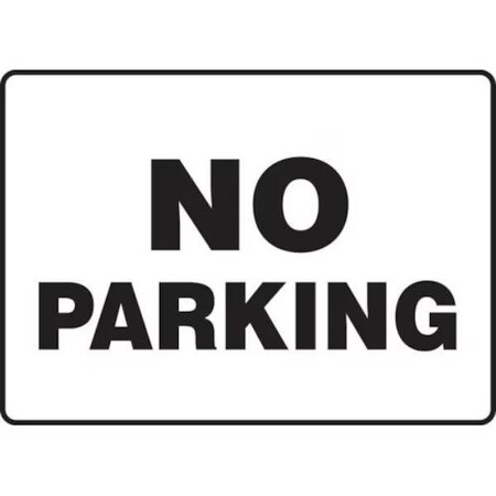 Accuform SAFETY SIGN NO PARKING 14 in  X 20 in MADC864XL